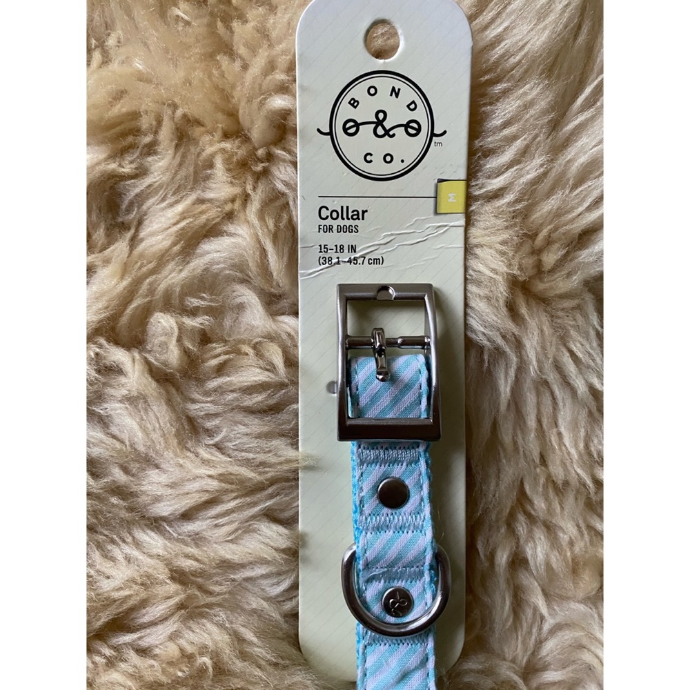NWT Striped Dog Collar - Medium 15-18 inches